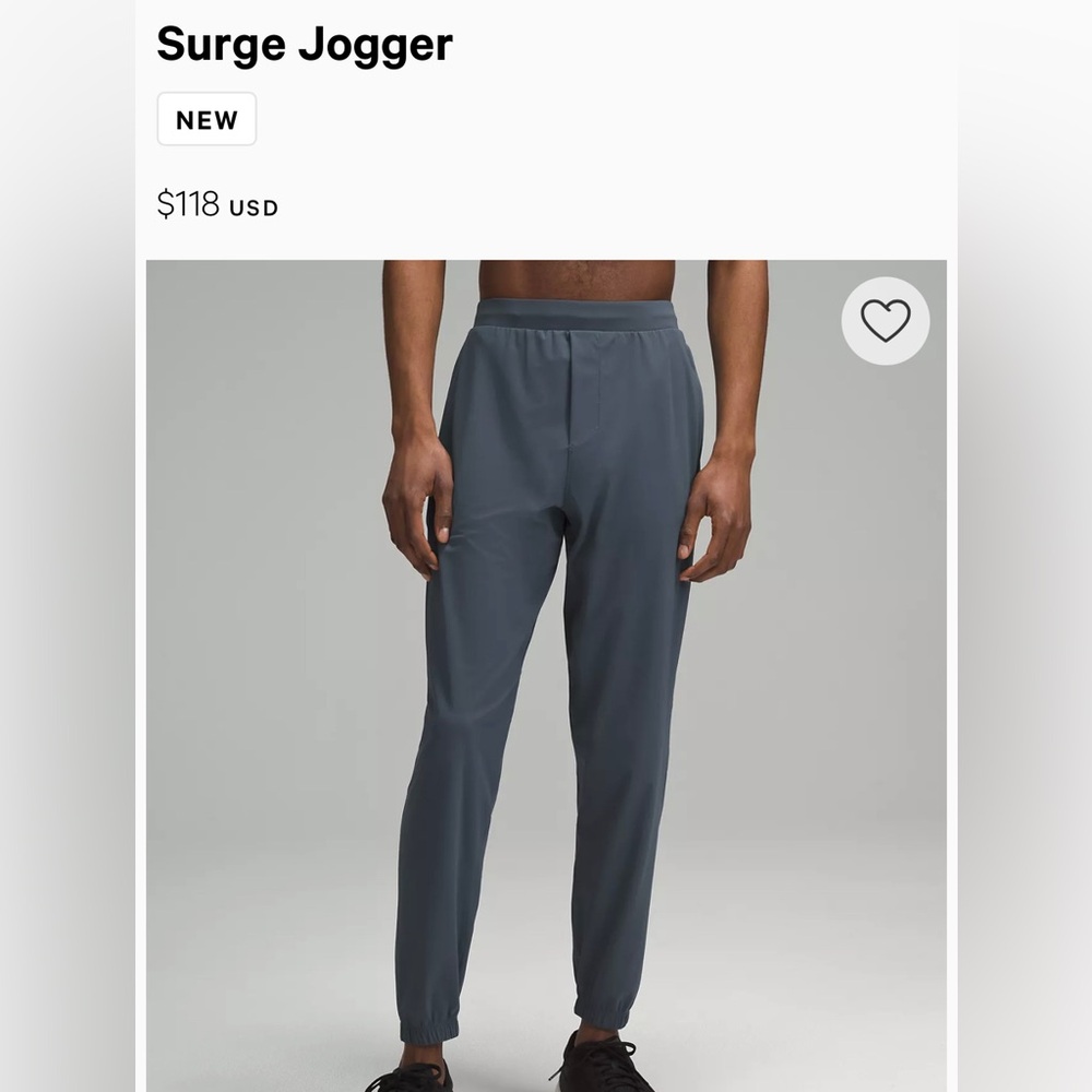 Lululemon Surge Jogger - Iron Blue